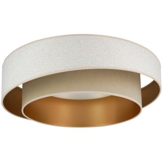   DUOLLA VEGAS SHINE plafonlámpa – Ø 60 cm – barna / aranyszínű
