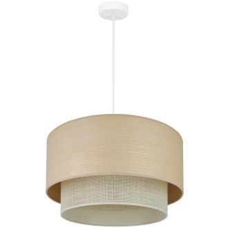  DUOLLA ARIZONA BOHO függőlámpa – Ø 45 cm – bézs / krémszínű