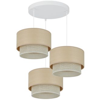   DUOLLA ARIZONA BOHO függőlámpa – Ø 50 cm – bézs / krémszínű