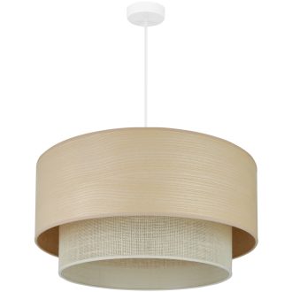   DUOLLA ARIZONA BOHO függőlámpa – Ø 60 cm – bézs / krémszínű