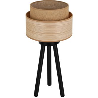   DUOLLA MONTANA BOHO asztali lámpa – Ø 25 cm – barna / bézs