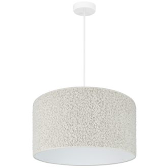   DUOLLA BOUCLE ROLLER függőlámpa – Ø 45 cm – krémszínű