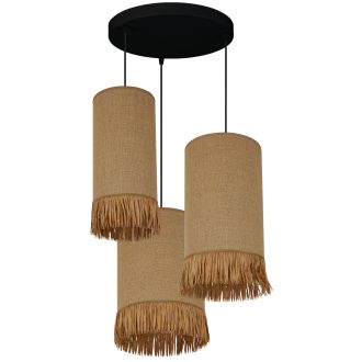   DUOLLA WINNETOU TUBES függőlámpa – 50 cm széles – barna
