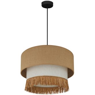 DUOLLA WINNETOU BOHO függőlámpa – Ø 45 cm – barna