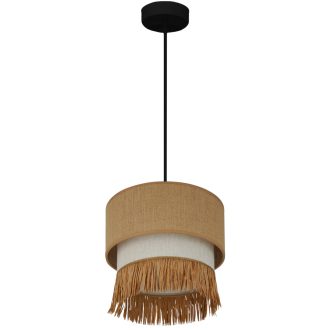 DUOLLA WINNETOU BOHO függőlámpa – Ø 25 cm – barna