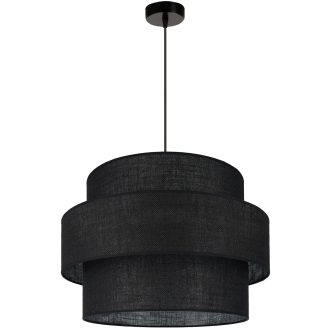 DUOLLA SPACE YUTE függőlámpa – Ø 50 cm – fekete