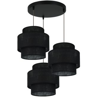DUOLLA SPACE YUTE függőlámpa – Ø 25 cm – fekete