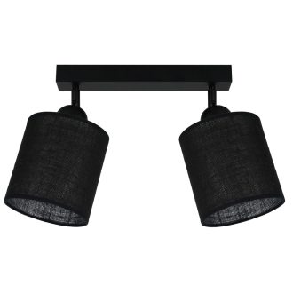   DUOLLA TUBES BAR mennyezeti lámpa – 30 cm széles – fekete