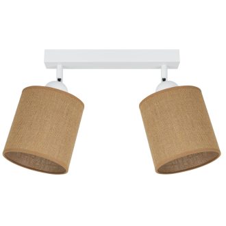 DUOLLA TUBES BAR függőlámpa – 30 cm széles – barna
