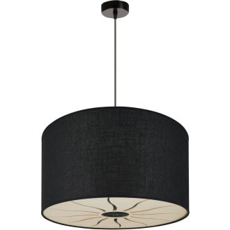 DUOLLA COUNTRY ROLLER függőlámpa – Ø 50 cm – fekete