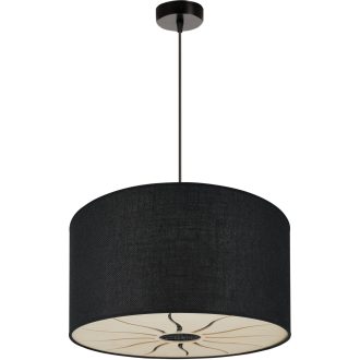 DUOLLA COUNTRY ROLLER függőlámpa – Ø 45 cm – fekete
