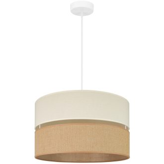  DUOLLA ROYAL YUTE függőlámpa – Ø 40 cm – barna / krémszínű