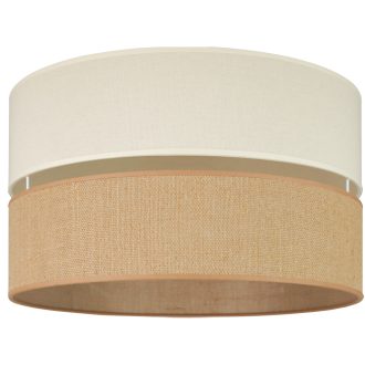   DUOLLA ROYAL YUTE plafonlámpa – Ø 40 cm – barna / krémszínű
