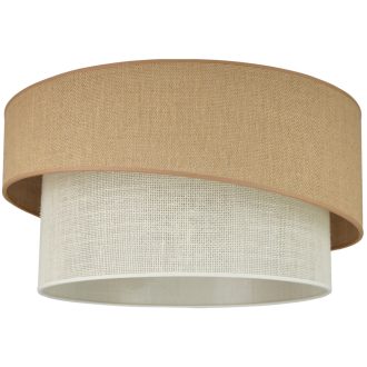   DUOLLA SHINE plafonlámpa – Ø 50 cm – barna / krémszínű