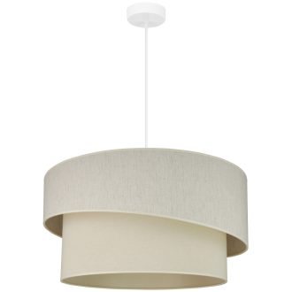 DUOLLA SHINE függőlámpa – Ø 50 cm – krémszínű