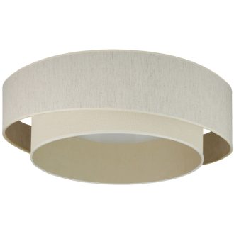 DUOLLA SHINE LED plafonlámpa – Ø 60 cm – krémszínű
