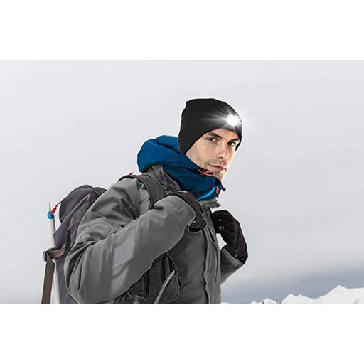 BEANIE X téli sapka kivehető Led lámpával
